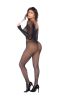 Celestial Sparkle Bodystocking - Os - Black/rhinestone