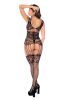 Celestial Sparkle Cincher Bodystocking - Os - Black