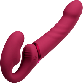 LOVENSE Lapis Strapless Strap on Dildos Double-Ended G Spot Vibrator with Flexible Bulb Vibrating Butt Plug Adult Toy & Game Remote Control Clitoral S