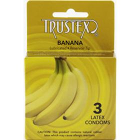 Trustex Flavored Lubricated Condoms (Option: 3 Pack Banana)