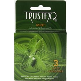Trustex Flavored Lubricated Condoms (Option: 3 Pack Mint)